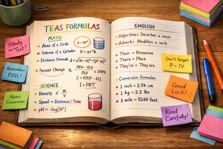 TEAS Science Formulas and Conversions