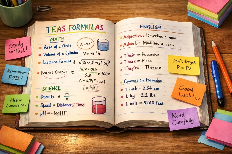 TEAS Science Formulas and Conversions