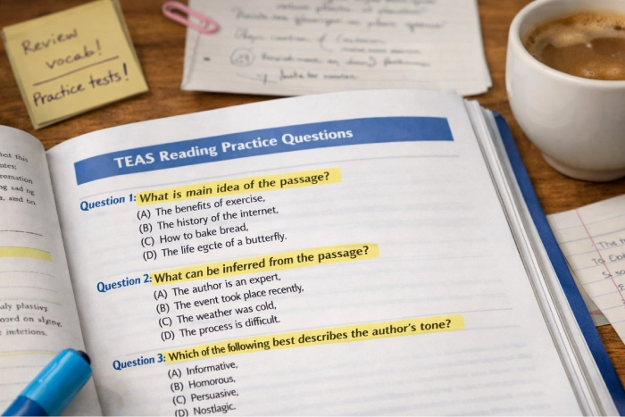 TEAS Reading Practice Questions With Detailed Solutions
